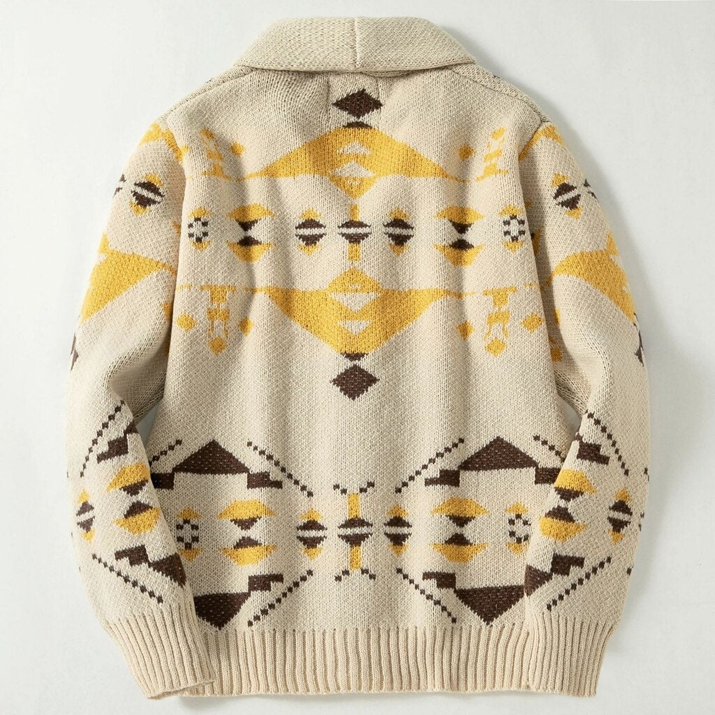 Heritage Diamond Border Cardigan