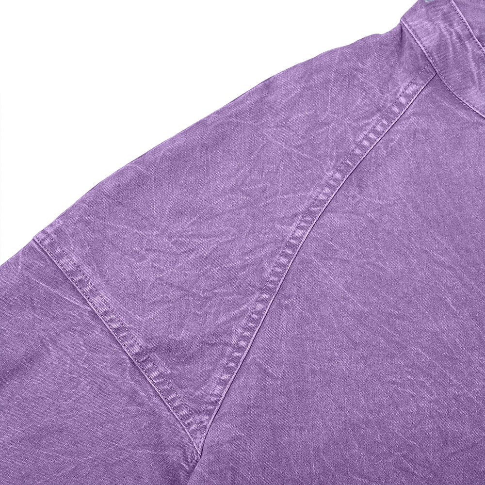 Vintage Washed Raglan Henley Long Sleeve T-Shirt