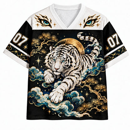 White Tiger Cloud Mesh Jersey