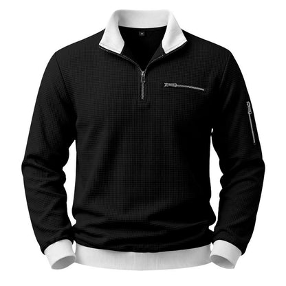 Utility Zip Pocket Waffle Polo