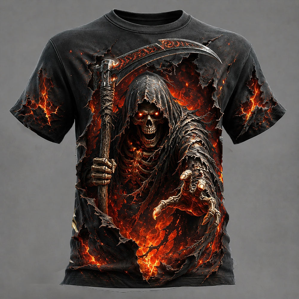 Halloween Men's Hooded Phantom Graphic T-Shirt