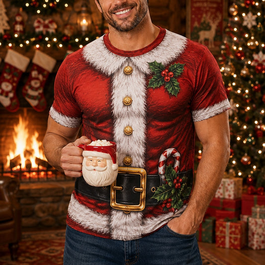 Santa Mug and Belt T-Shirt