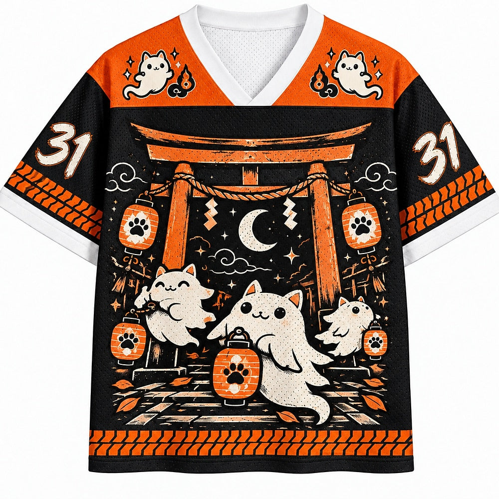 Halloween Ghost Parade Mesh Jersey