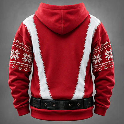 Muscle Santa Garland Hoodie
