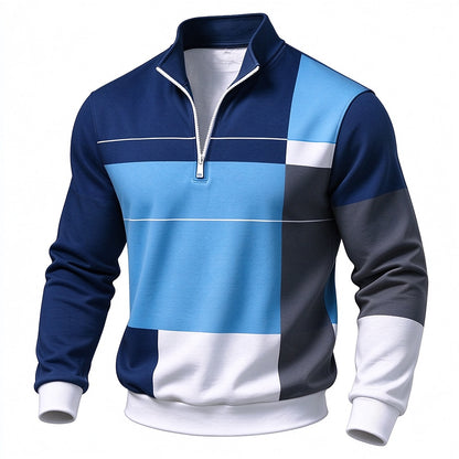 Modern Block Half-Zip Sweatshirt