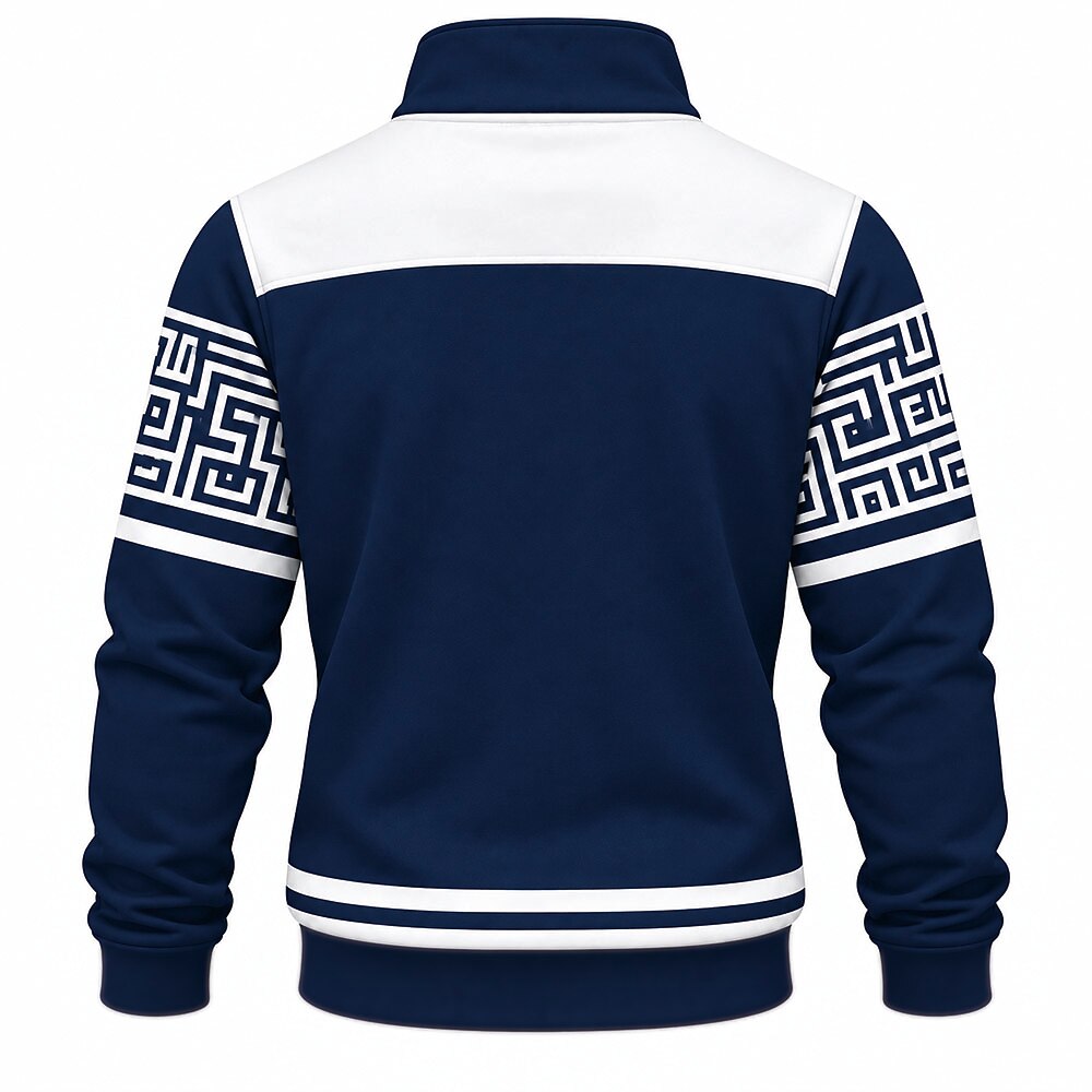 Chaos Leads Me Forward Sword Frog Half-Zip Sweatshirt