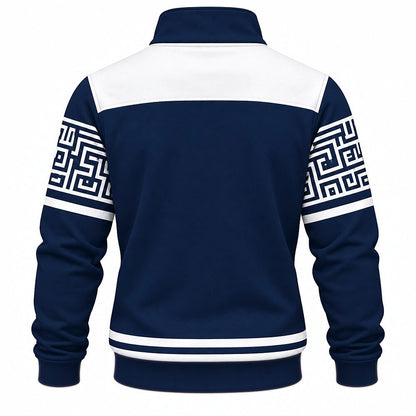 Chaos Leads Me Forward Sword Frog Half-Zip Sweatshirt