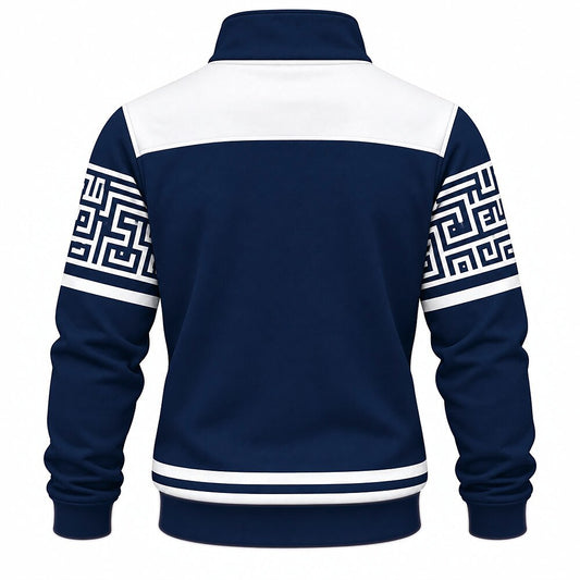 Chaos Leads Me Forward Sword Frog Half-Zip Sweatshirt