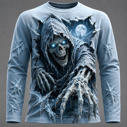 Halloween Men's Moonlit Reaper Graphic Long Sleeve T-Shirt