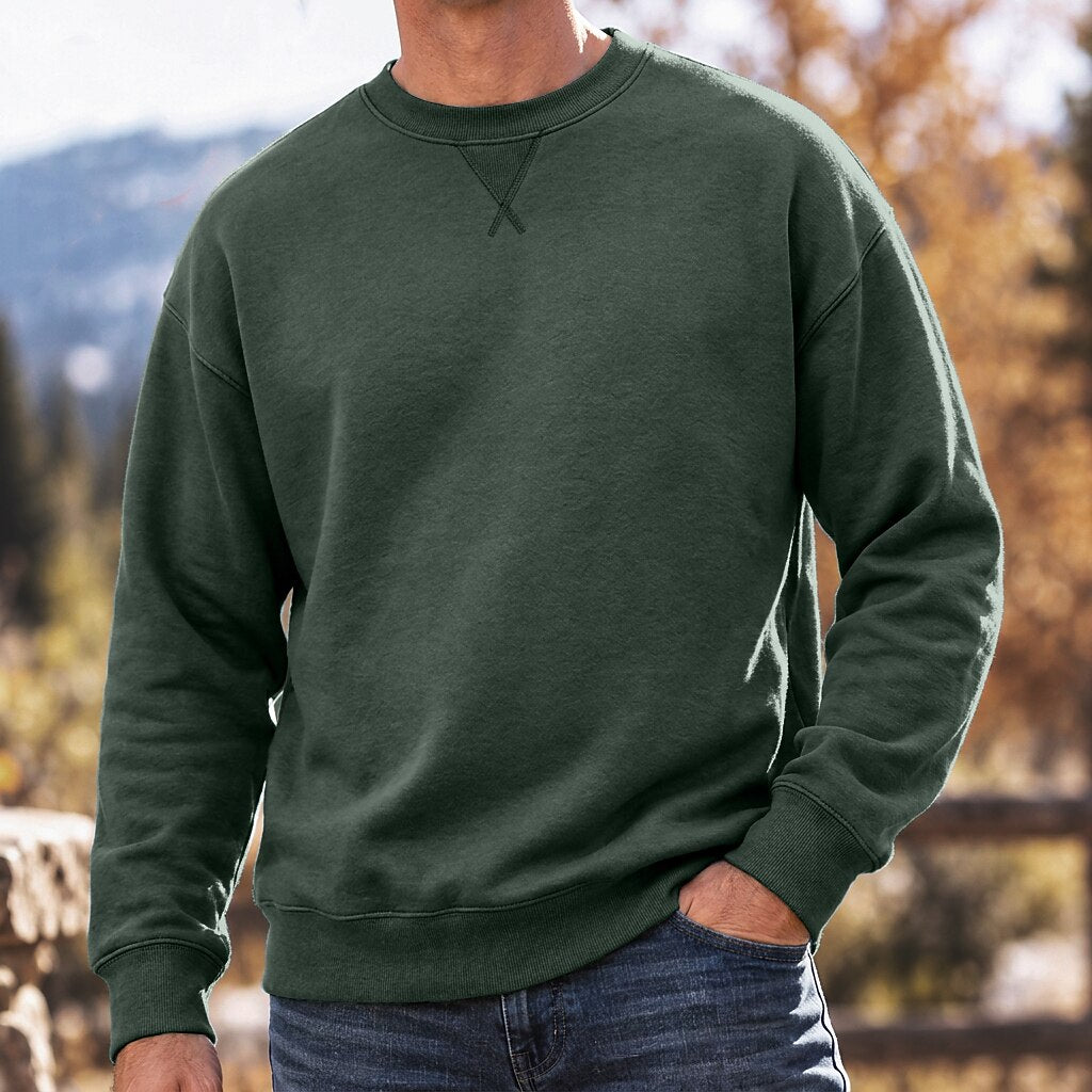 V-Stitch Crew Neck Sweatshirt