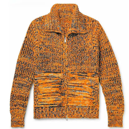 Marled Zip-Up Cardigan