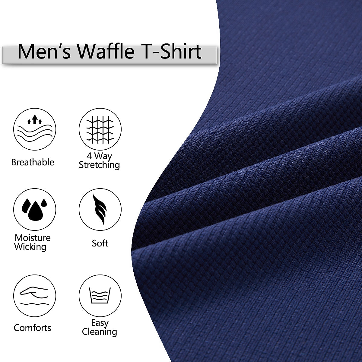 Contrast Elbow Waffle Quarter-Zip Top