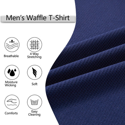 Contrast Elbow Waffle Quarter-Zip Top