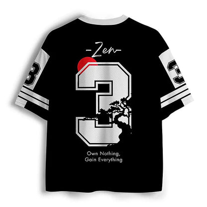 Men's Namaste Skeleton Print Short Sleeve Funny Jersey T-Shirt