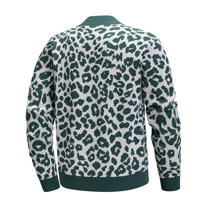 Leopard Spot V-Neck Cardigan