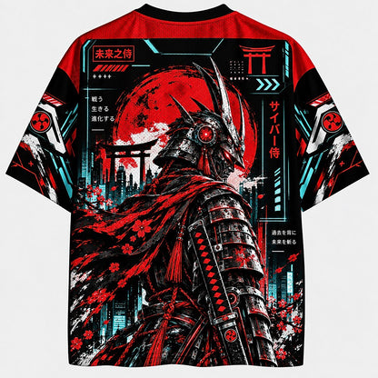 Men's Kanji Graphic V-Neck Sports Jersey