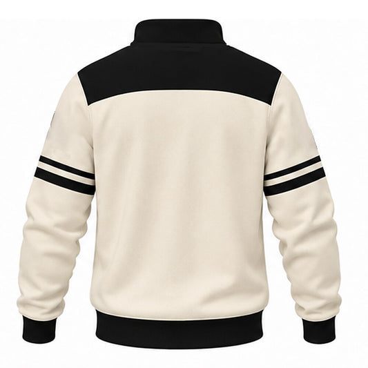 Funny Knife Cat Half-Zip Polo Sweatshirt