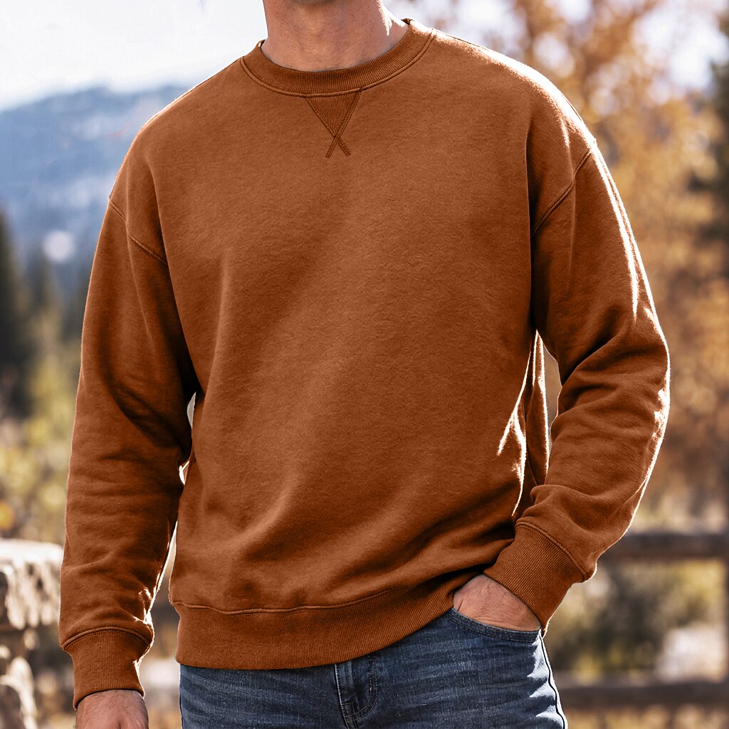 V-Stitch Crew Neck Sweatshirt