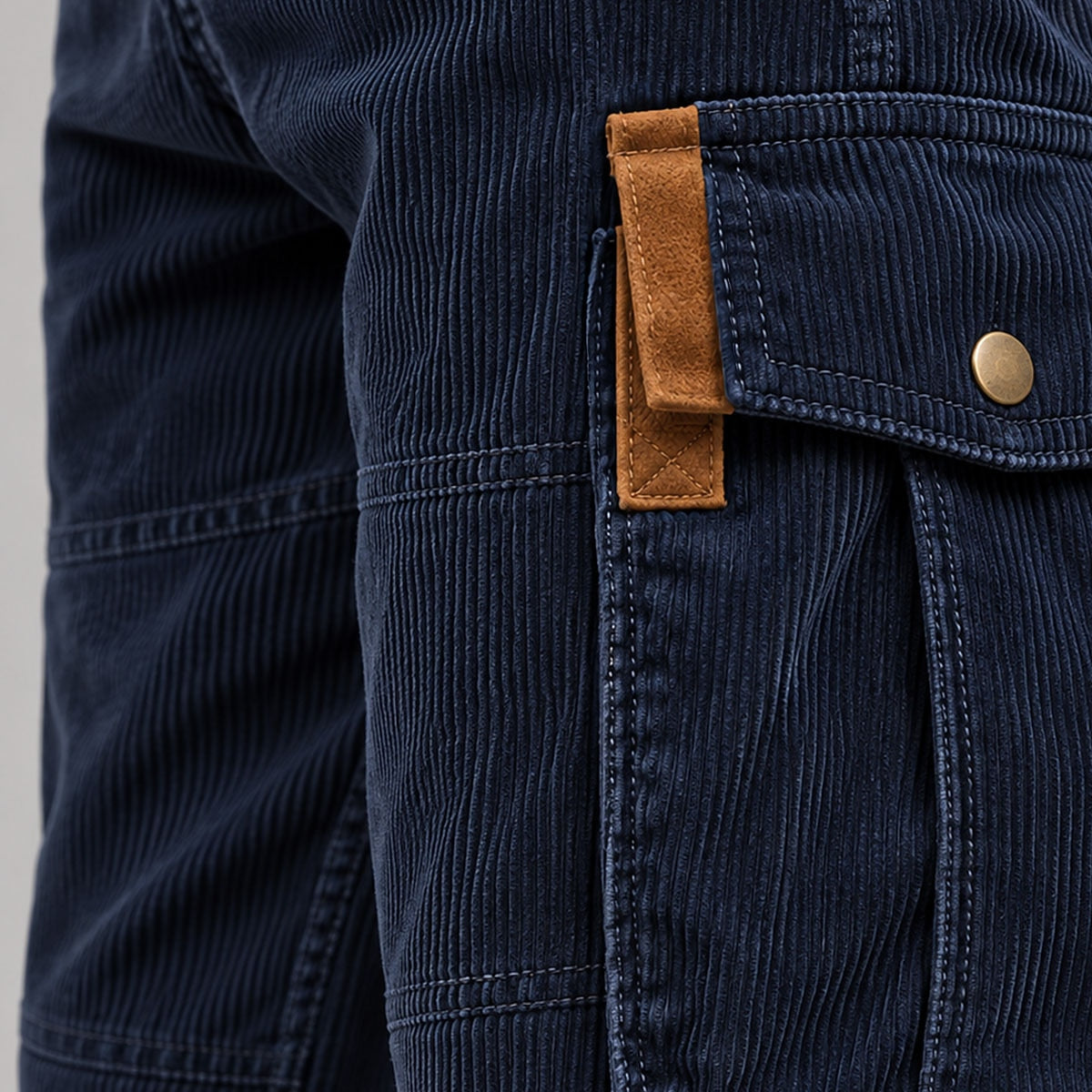Contrast Flap Utility Cargo Pants