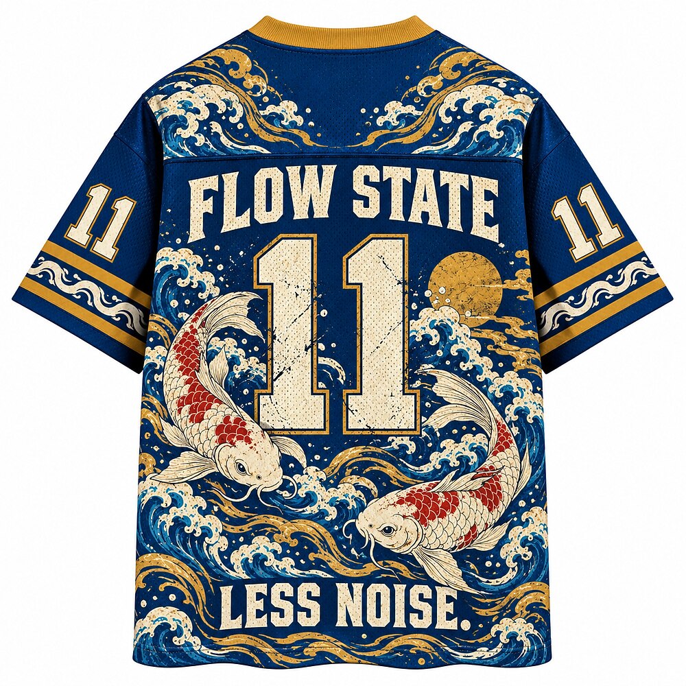 Go with the Flow Koi Number 11 Mesh Jersey