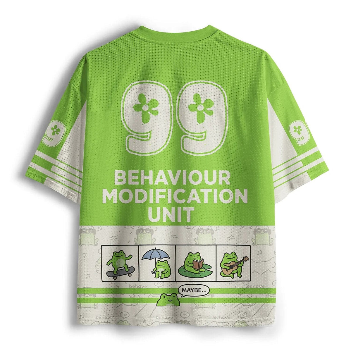 Men's Funny Frog Quote Print Short Sleeve Sports Jersey T-Shirt