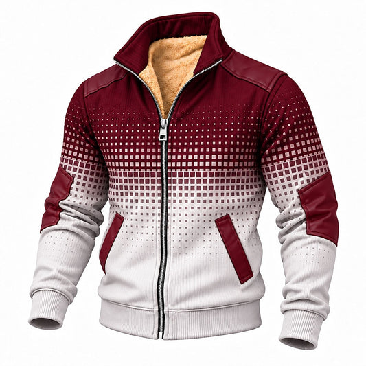 Pixel Fade Zip-Up Sweatshirt
