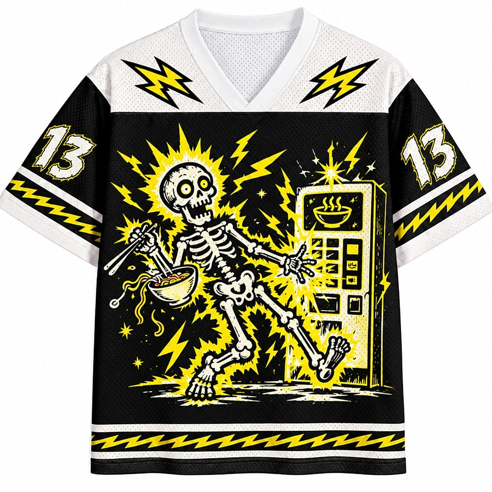 Electric Skeleton Vending Machine Mesh Jersey