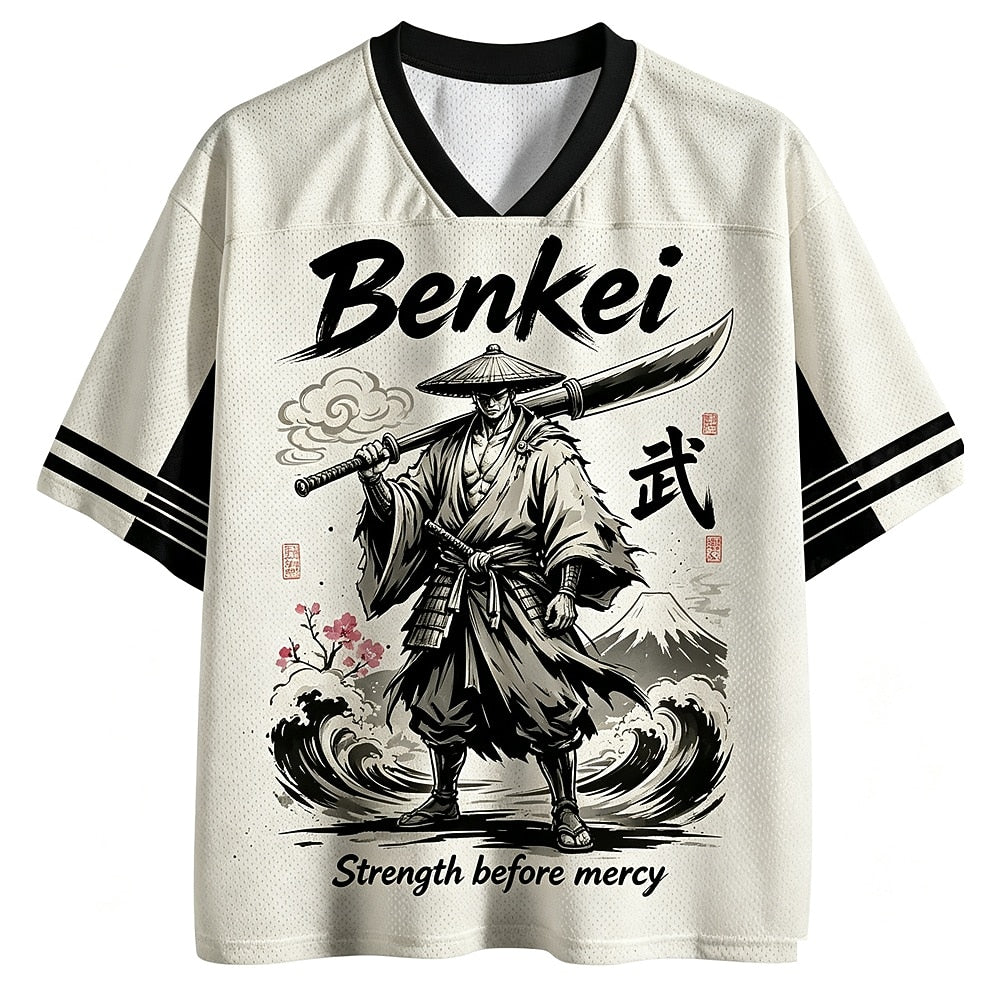Benkei Samurai V-Neck Mesh Jersey