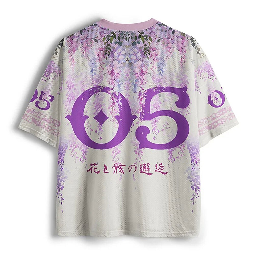 Men's Skull Graphic V-Neck Jersey