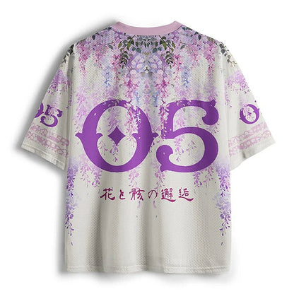 Men's Skull Graphic V-Neck Jersey