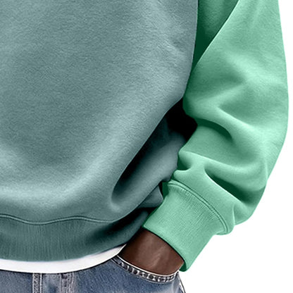 Color Block Crew Neck Sweatshirt