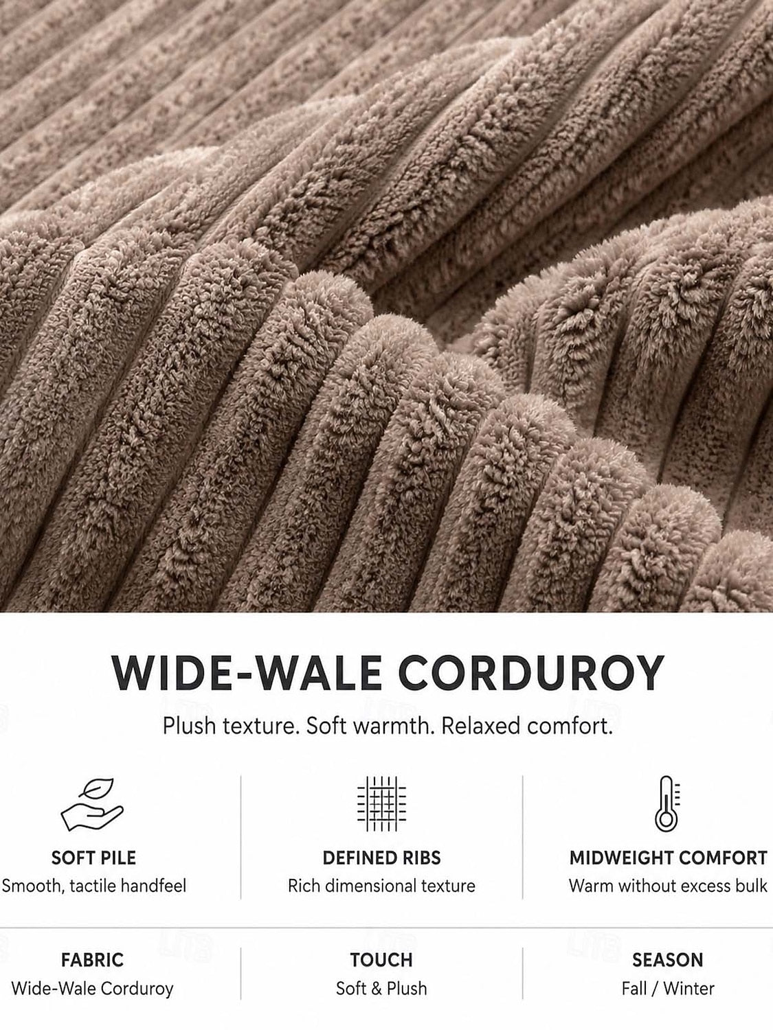 Corduroy Cargo Pocket Drawstring Pants