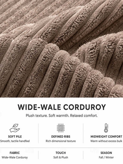 Corduroy Cargo Pocket Drawstring Pants