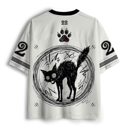 Men's Weird in Peace Graphic Mesh Football Jersey
