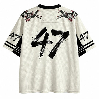 Golden Ronin Dog V-Neck Mesh Jersey