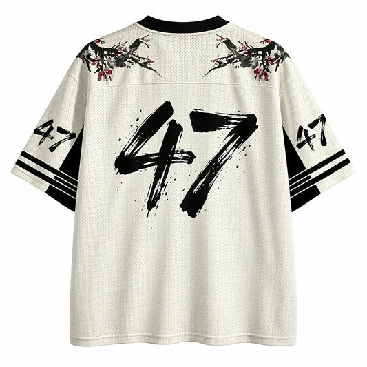 Golden Ronin Dog V-Neck Mesh Jersey