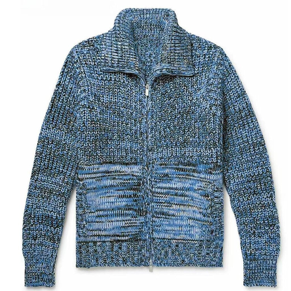 Marled Zip-Up Cardigan