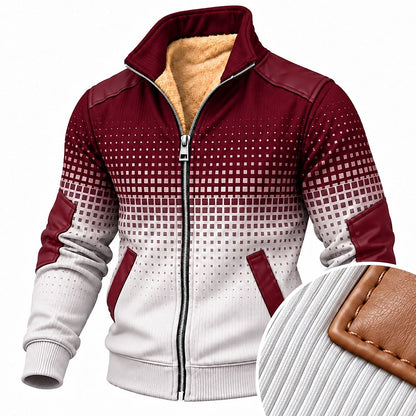 Pixel Fade Zip-Up Sweatshirt