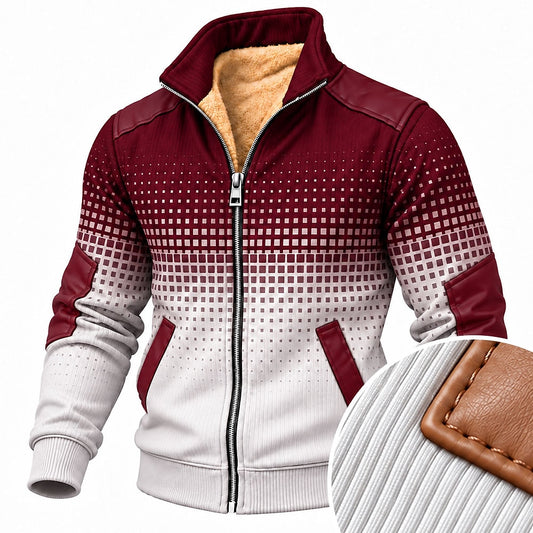 Pixel Fade Zip-Up Sweatshirt