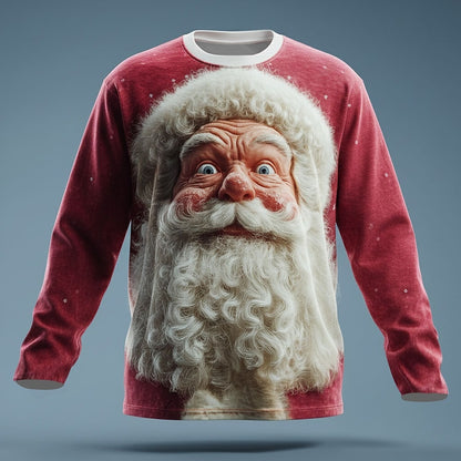 Goofy Christmas Faces Long Sleeve T-Shirt