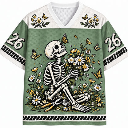 Skeleton Garden and Butterfly Mesh Jersey