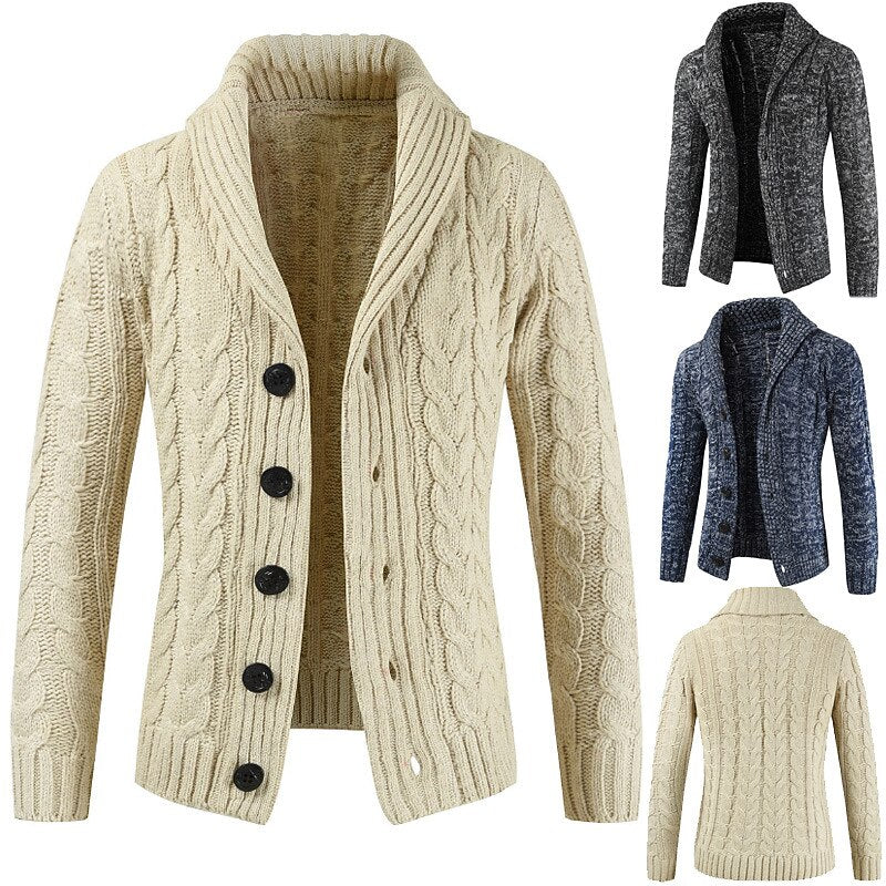 Diamond Cable Shawl Cardigan