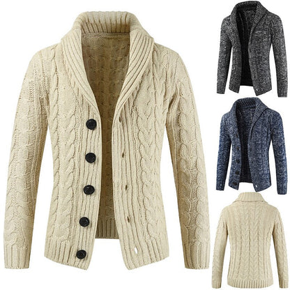 Diamond Cable Shawl Cardigan