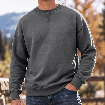 V-Stitch Crew Neck Sweatshirt