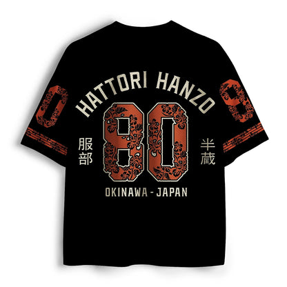Men's Black Match Day Number Graphic V-Neck Sports Jersey