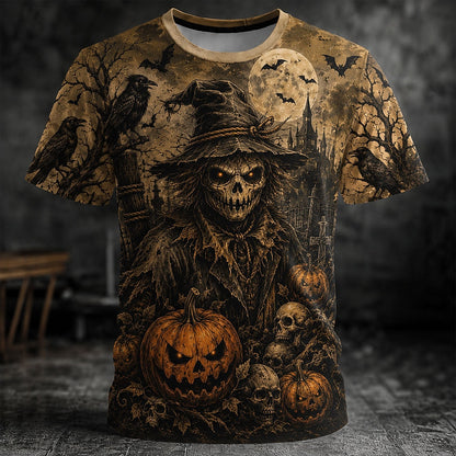 Halloween Men's Haunted Reaper Graphic T-Shirt