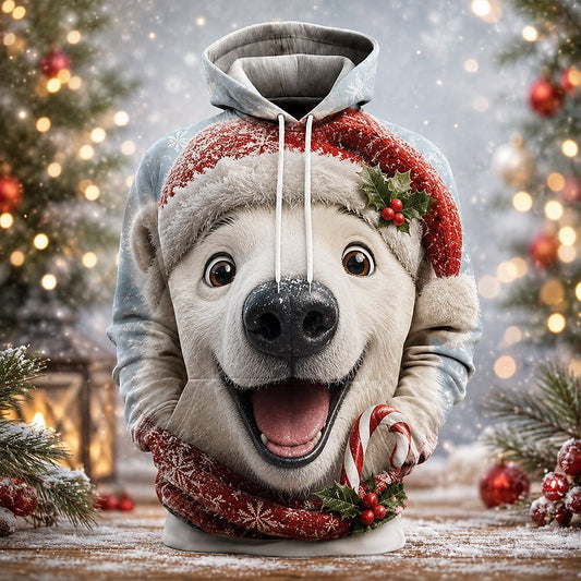 Tongue-Out Reindeer Hoodie