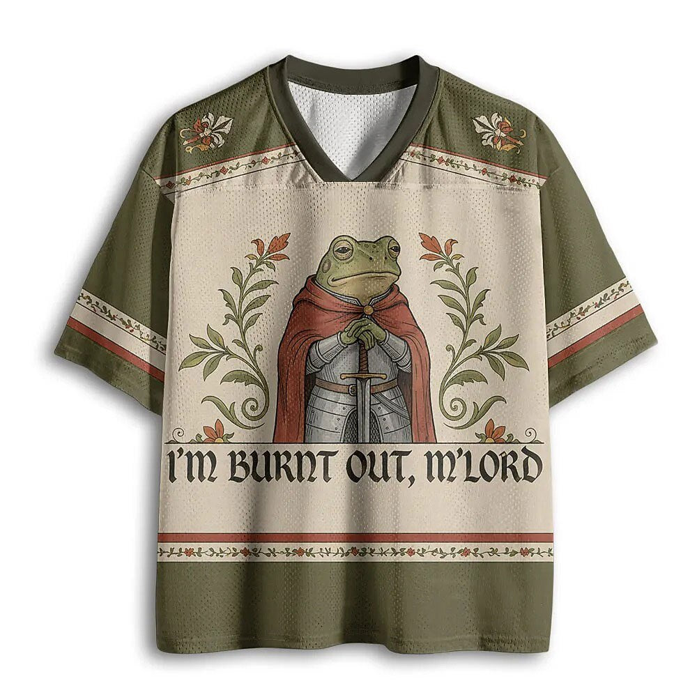 Men's Frog Number Graphic V-Neck Jersey
