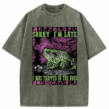 Japanese Style Void Toad Washed T-Shirt