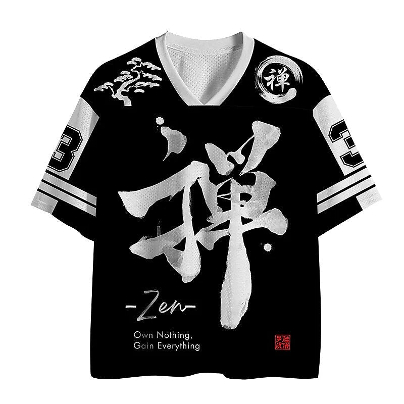 Men's Namaste Skeleton Print Short Sleeve Funny Jersey T-Shirt
